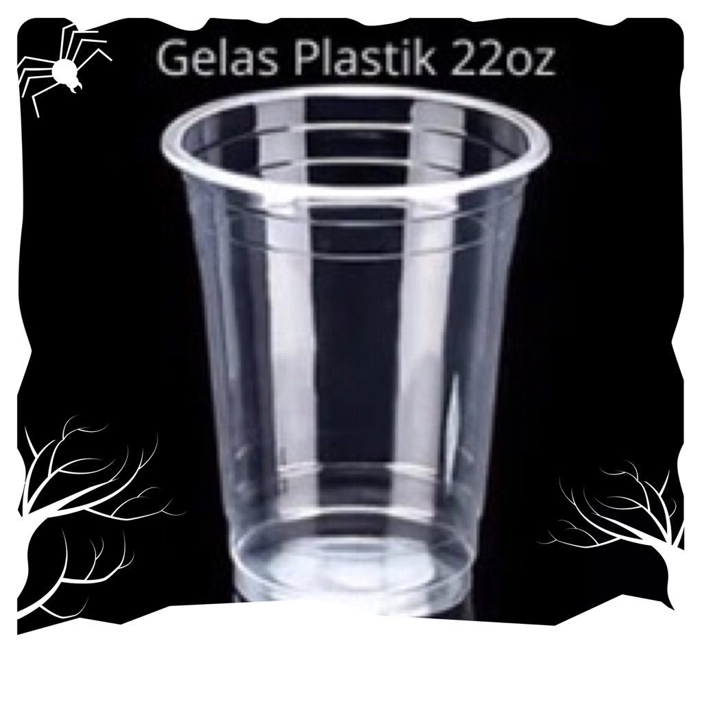 Cup 22 Oz / Gelas Cembung / Gelas Datar