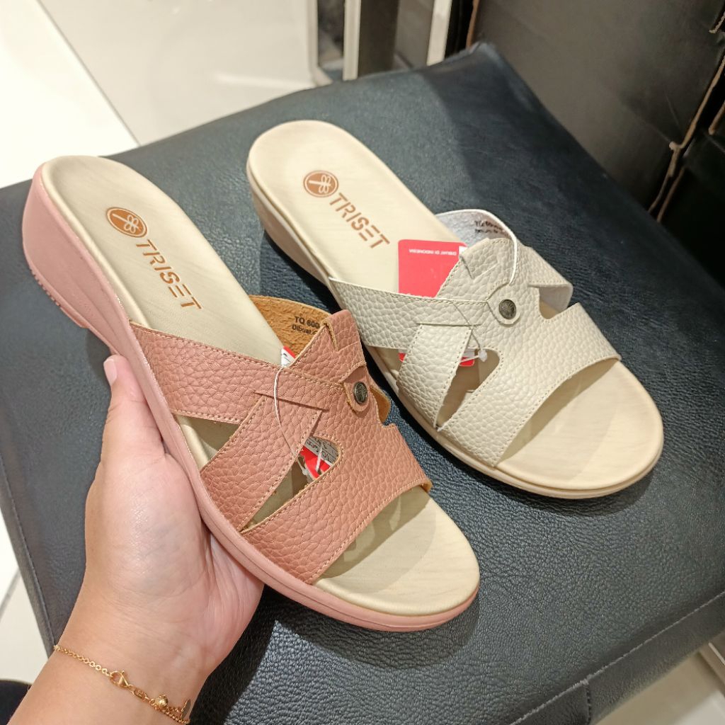 SALE❗sandal flat wanita TRISET ori