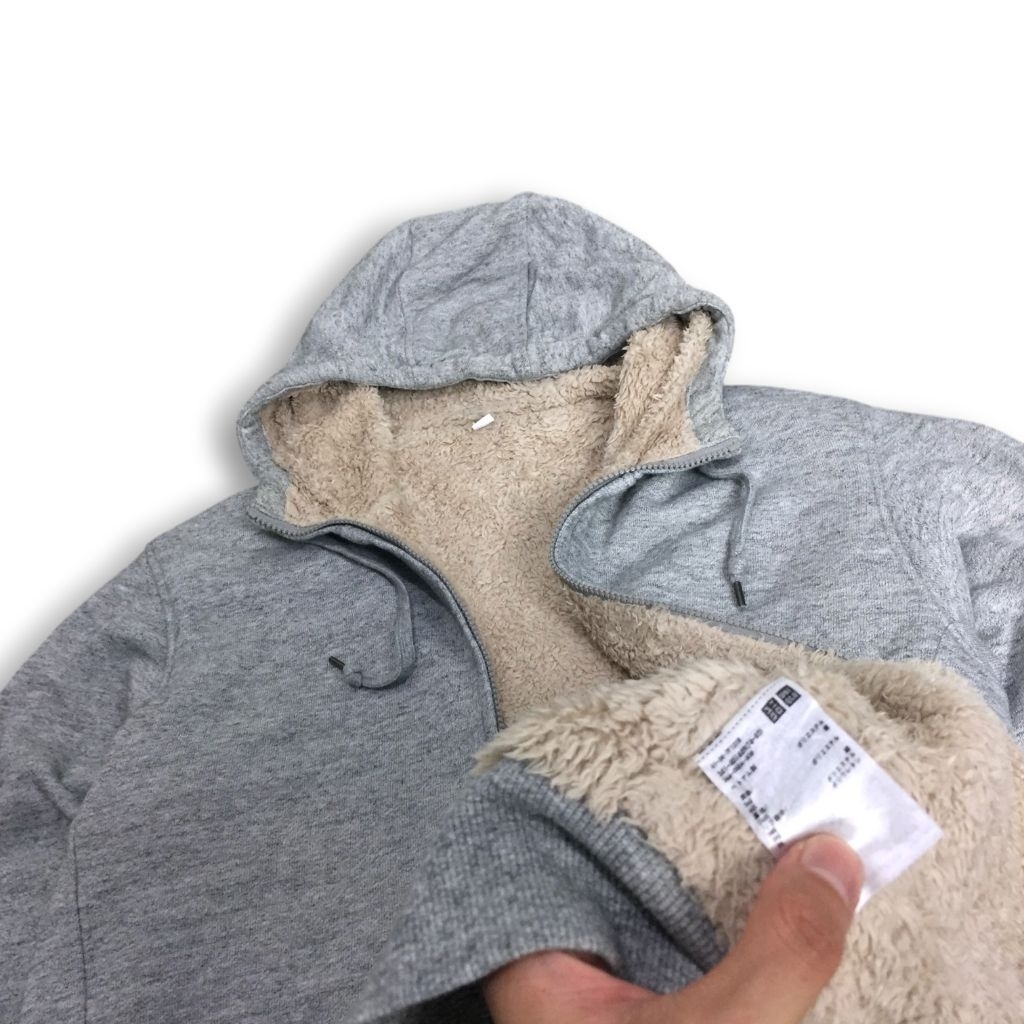 jaket Uniqlo Hoodie Zipper Sherpa (XL)