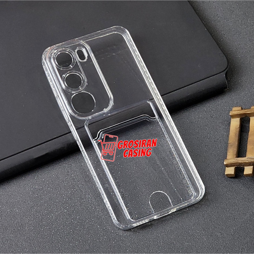 Soft Case Slot Kartu / Card Case Bening Vivo V40 Lite Vivo V50 5G Vivo V50 Lite Vivo Y03 Vivo Y03T V