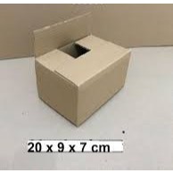 Kardus / box / 20x9x7 cm / karton packing polos baru E FLUTE/SINGLE WALL/INDOMIE