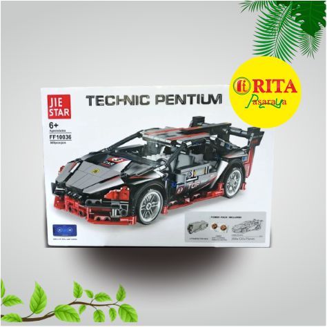 JIE STAR Technic Pentium Rakitan Mobil Balap – Lego Compatible