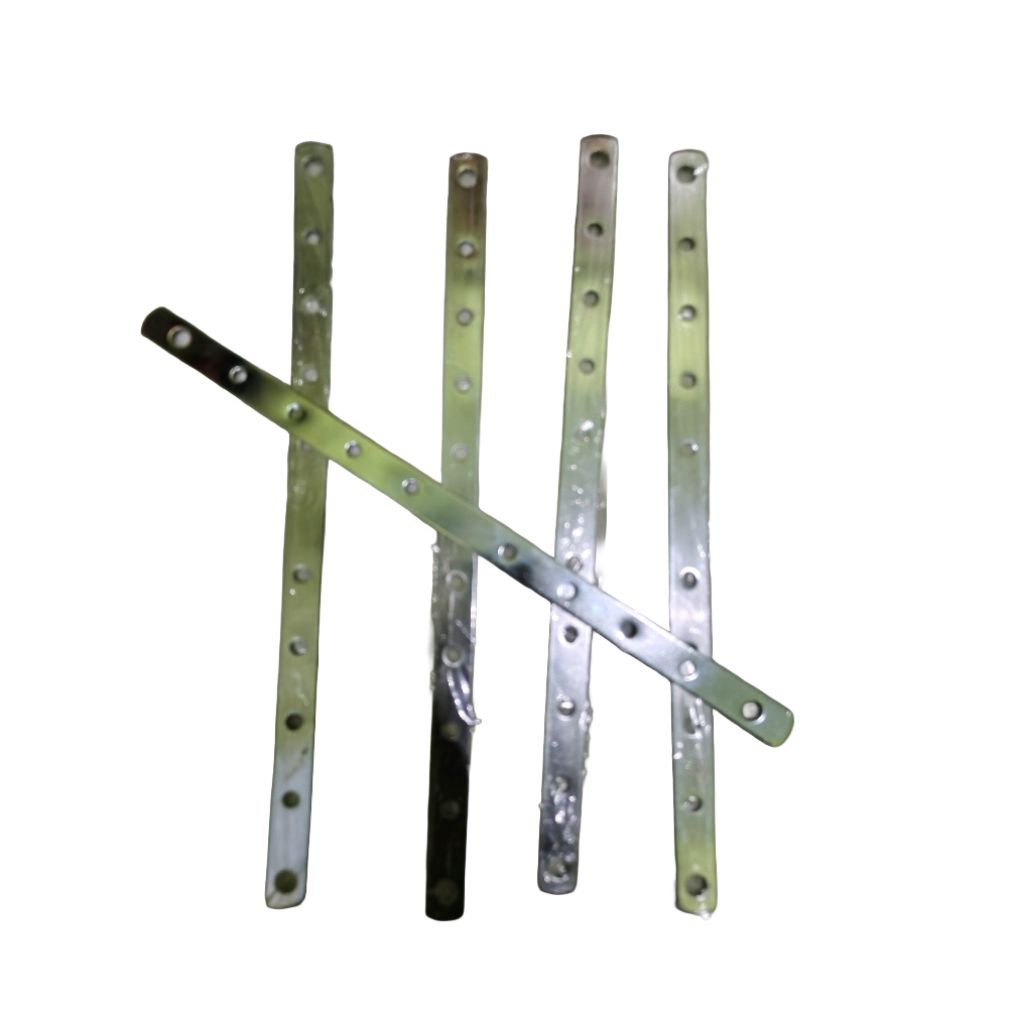 Plat Penggaris Lubang Universal Besi Crom Panjang 40cm