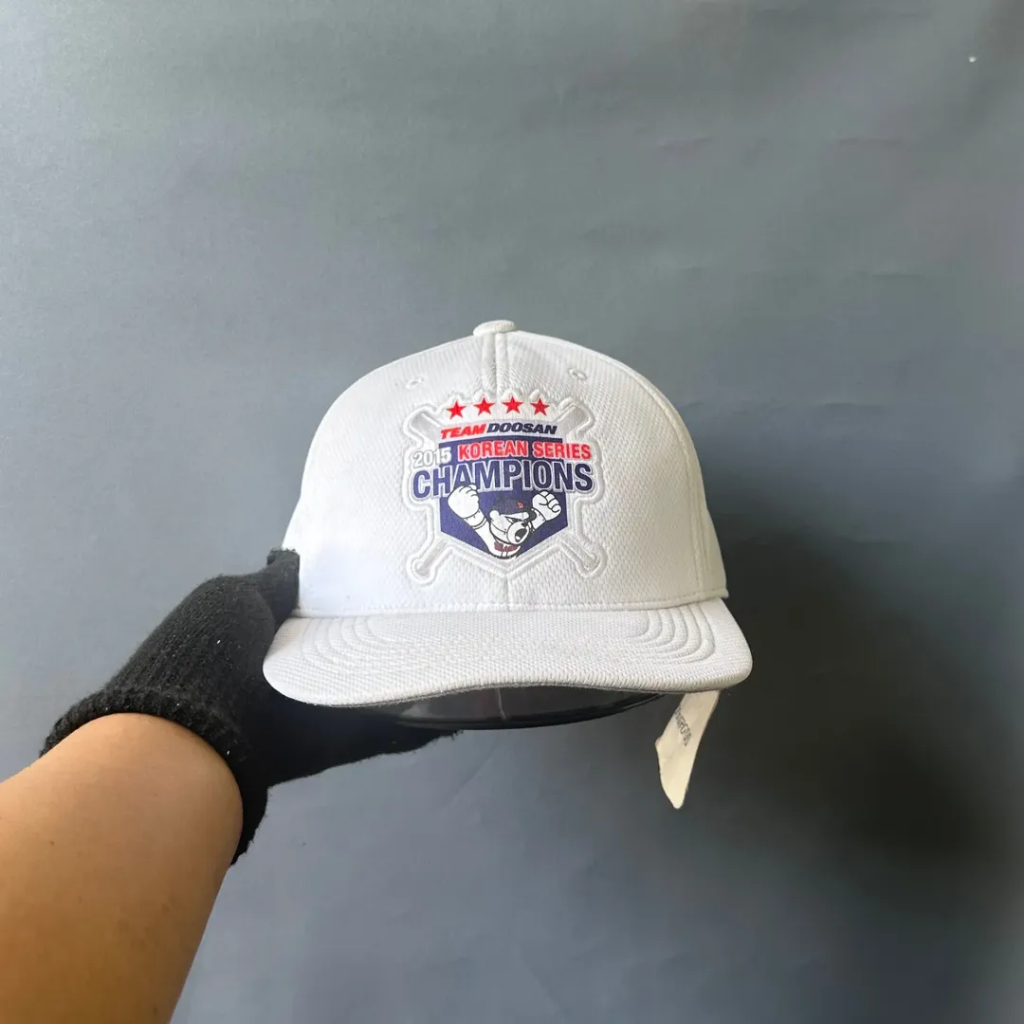 Topi Cap Unisex Pria Wanita DOOSAN KOREA Putih