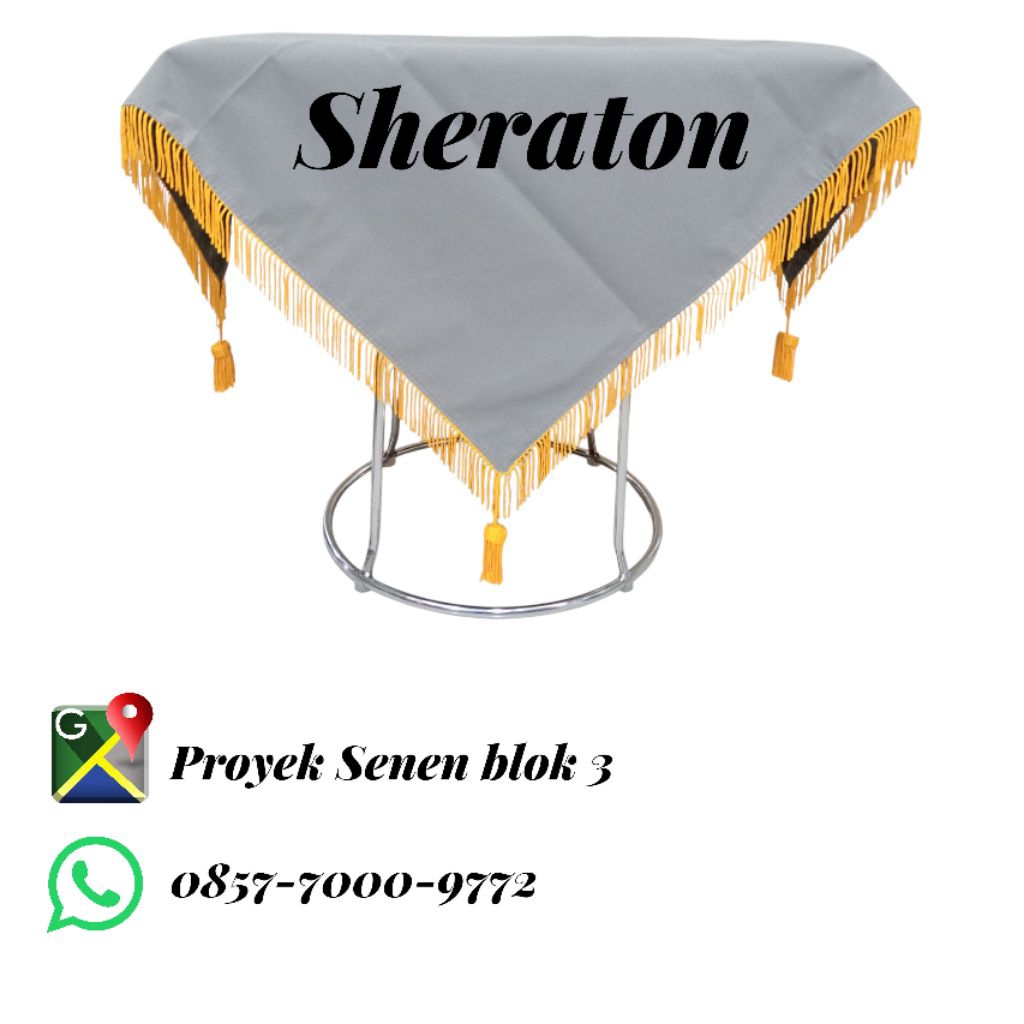 

alas baki upacara bendera alas baki paskibra polos warna abu-abu