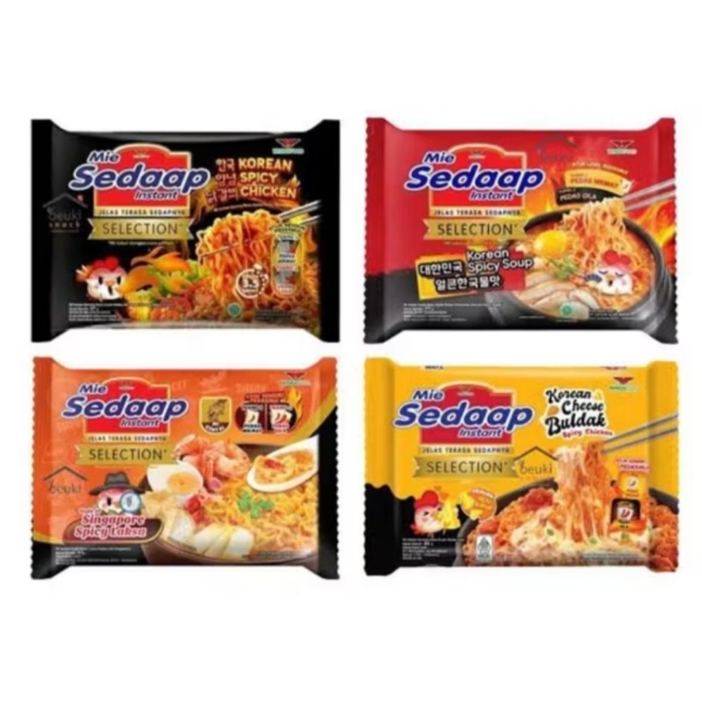 

Mie Instan SEDAAP SELECTION All Varian Ecer Gorsir