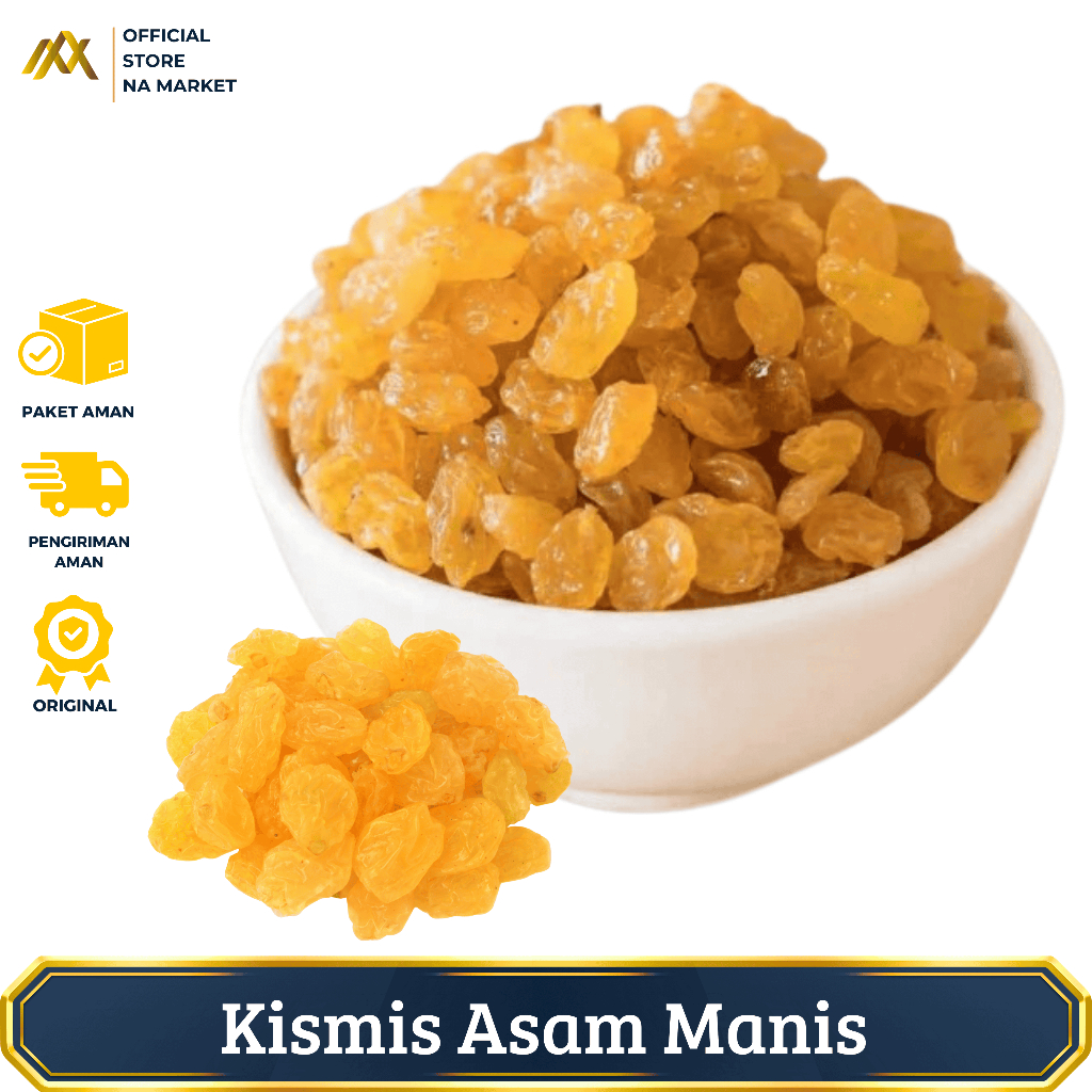 

Kismis golden raisin asam manis arab premium 1kg original simin mutiara oleh oleh haji dan umroh