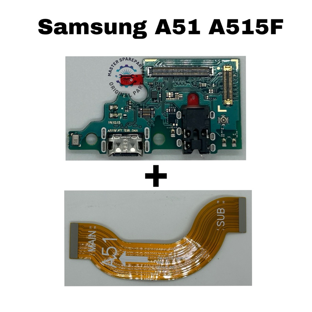 Papan Cas Samsung A51 A515F Konektor Cas / Papan Konektor Charger  Samsung A51 A515F Original