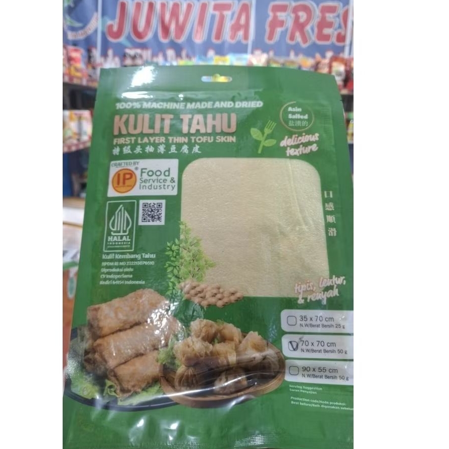 

KULIT TAHU IP tipis lentur & renyah 50g (70×70)
