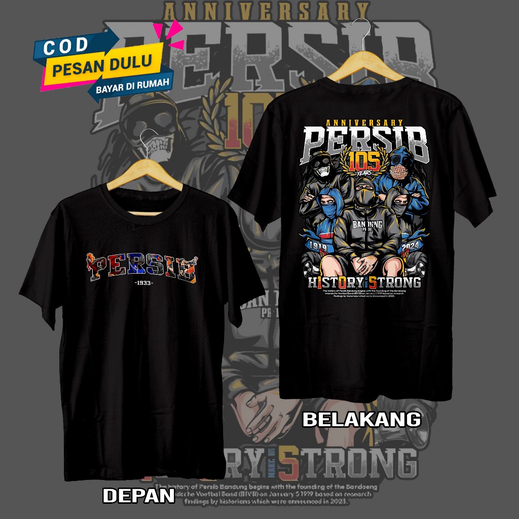 Kaos persib BAJU PERSIB flower city casual MZV OFFICIAL