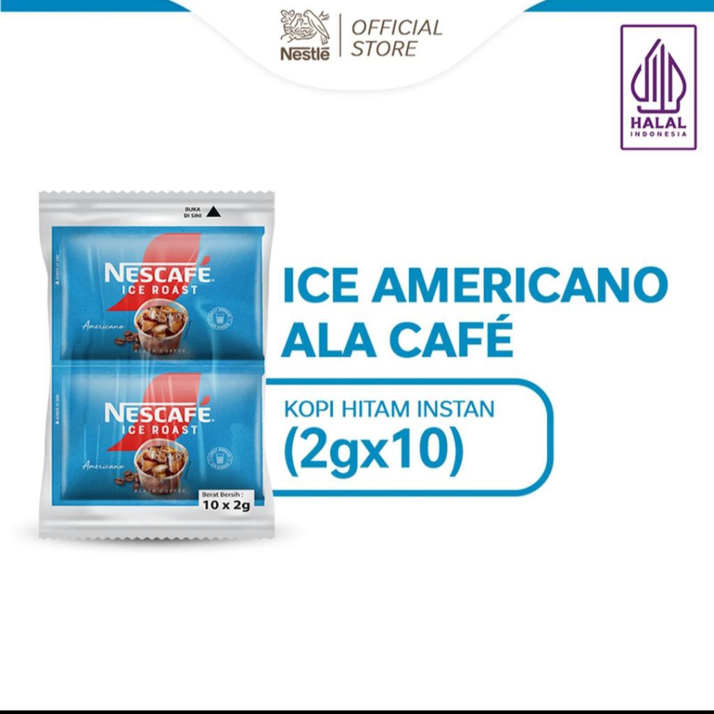 

Nescafe Americano ice Roast Kopi Hitam Instant [10x2g] by Nestle
