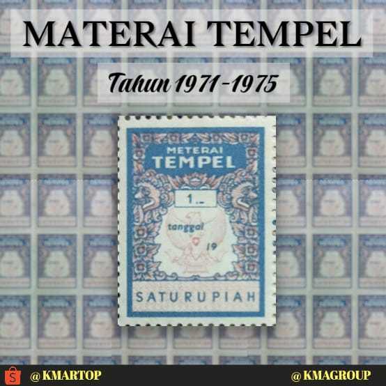 

Materai Tempel 1 Rupiah Tahun 1971-1975