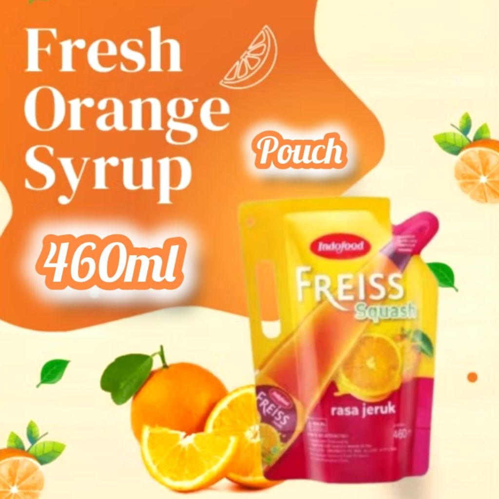 

Freiss Squash Pouch 460ml - Sirup Rasa Jeruk
