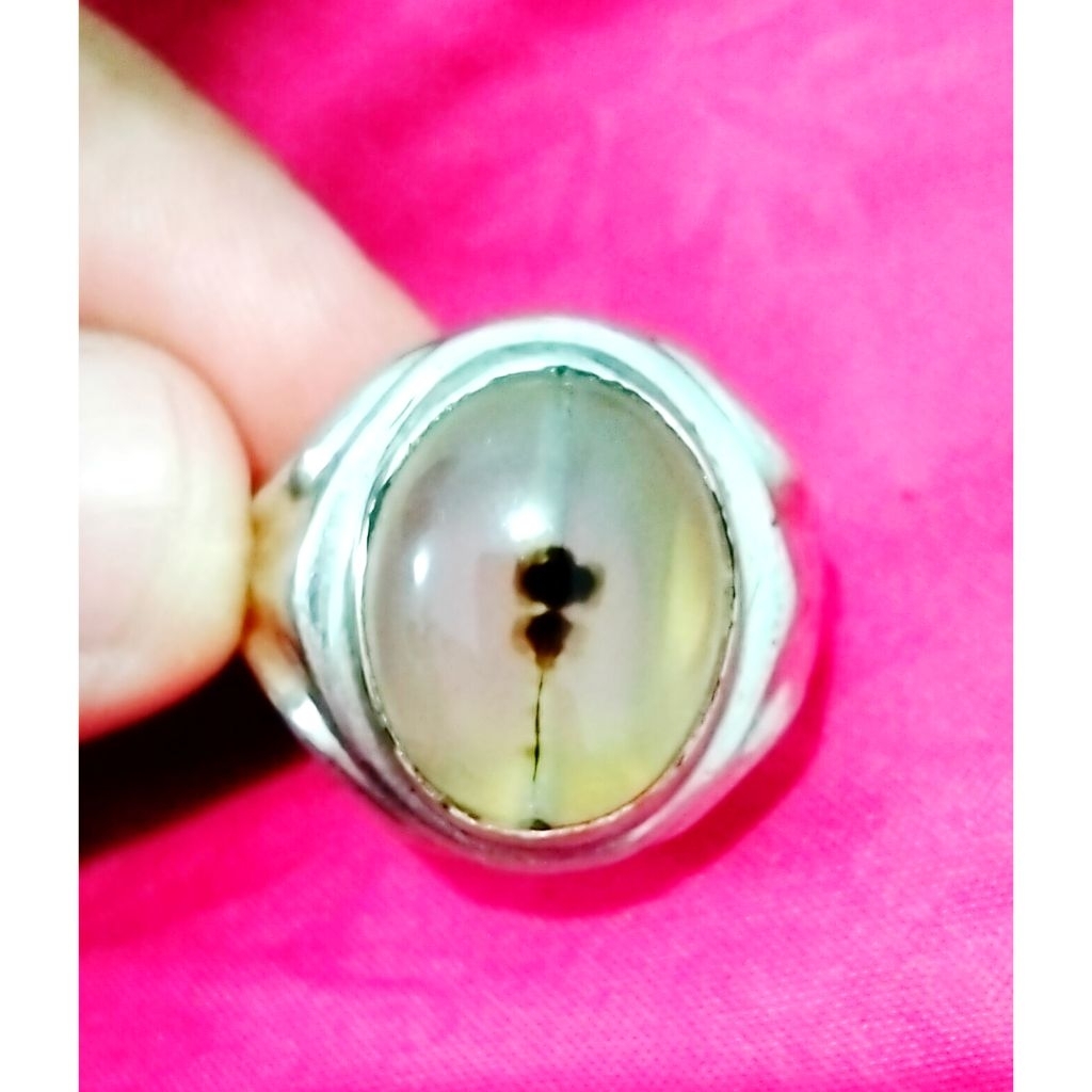 cincin batu akik perak 925