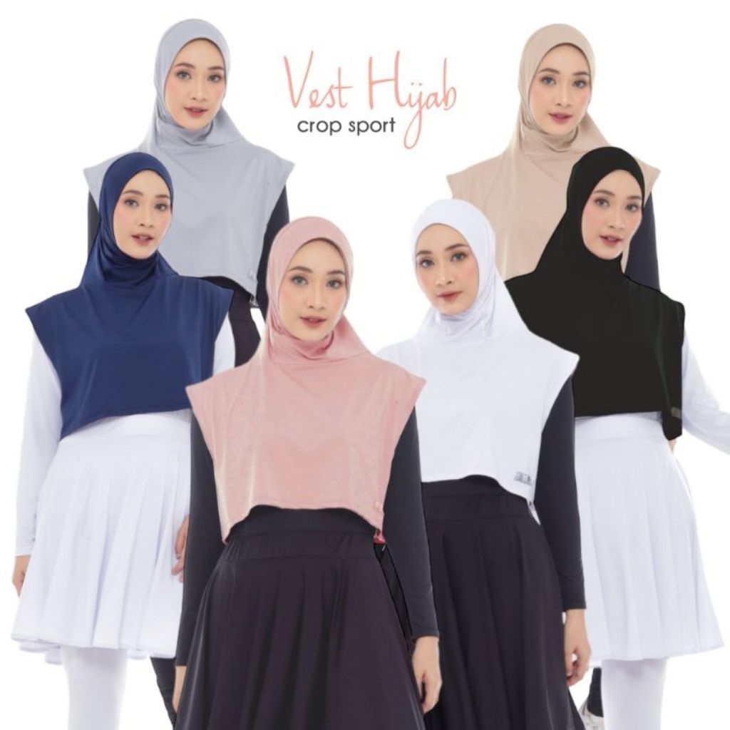 Hijab Rompi Instan Hijab Vest Sport  Hijab Olahraga Wanita Sport Kekinian