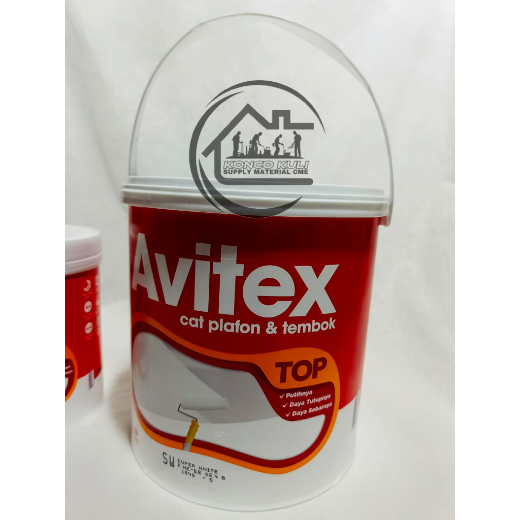 CAT PLAFON AVITEX WARMA PUTIH 5KG