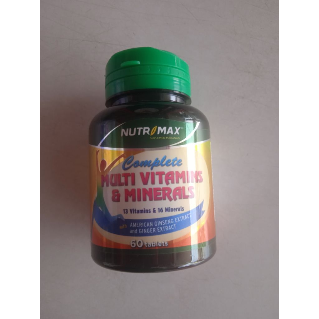 NUTRIMAX COMPLETE MULTIVITAMIN DAN MINERAL 60 TABLET #DAYATAHANTUBUH#KEBUTUHANHARIAN
