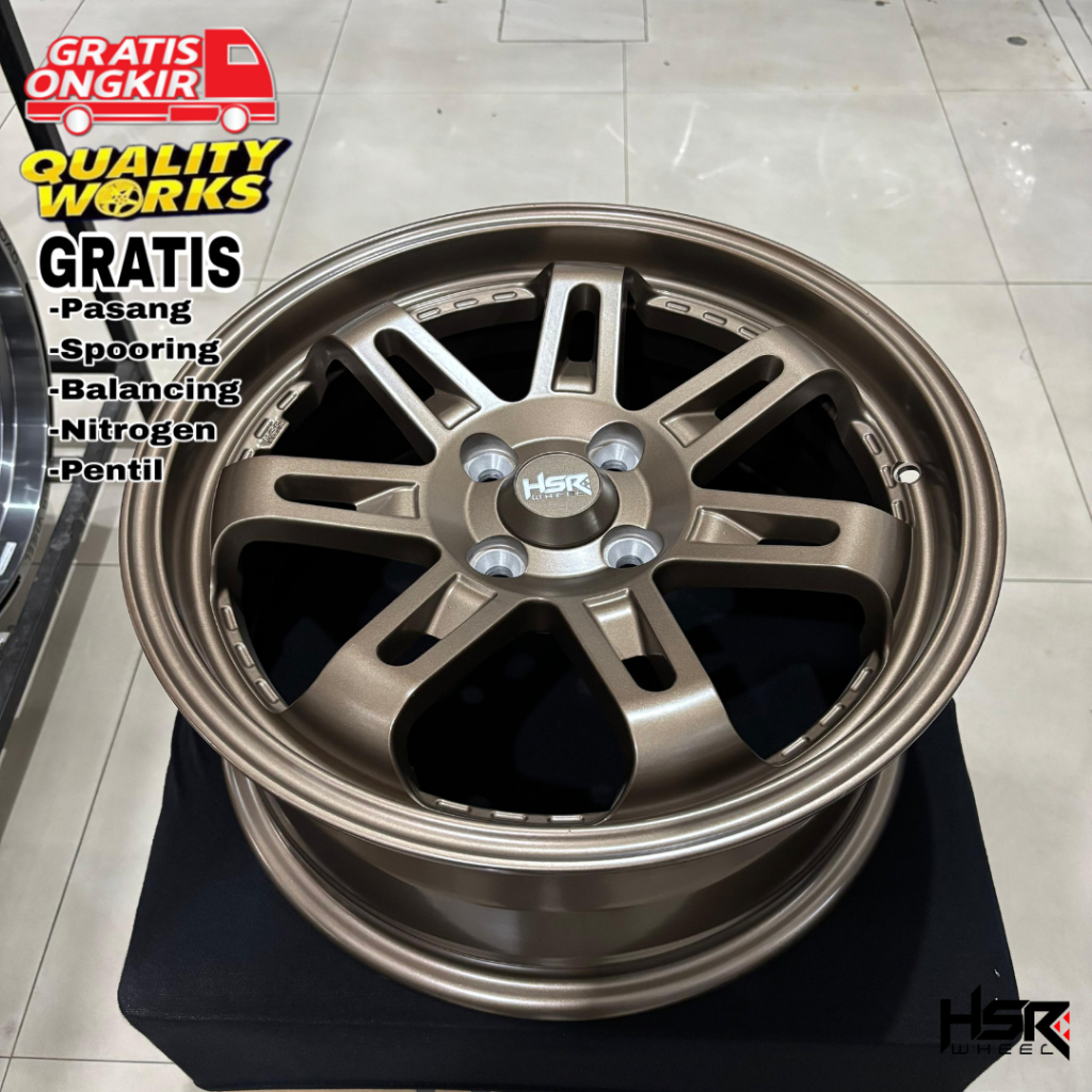 Velg Racing Mobil City Yaria Ring 16 Lebar 7 Pcd 4x100 Velg HSR Wheel Daimon