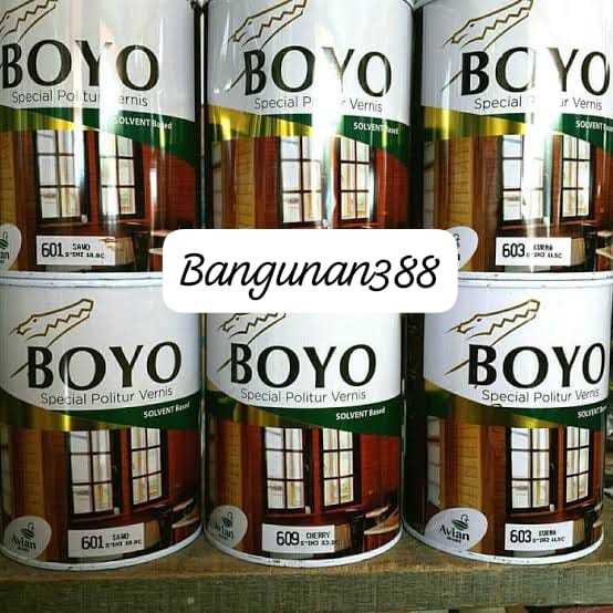 BOYO POLITUR/BOYO VERNIS/CAT PENGKILAT KAYU