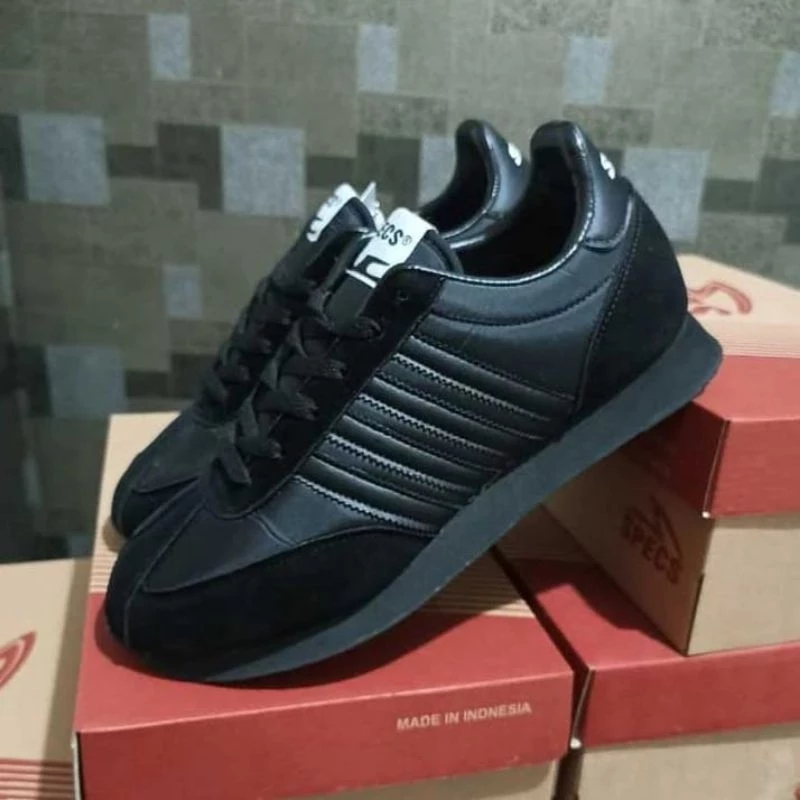 Promo COD Sepatu Sneakers Pria Dan Wanita Sepatu Specs Hitam Polos Sepatu Pria Dan Wanita Sepatu Sek