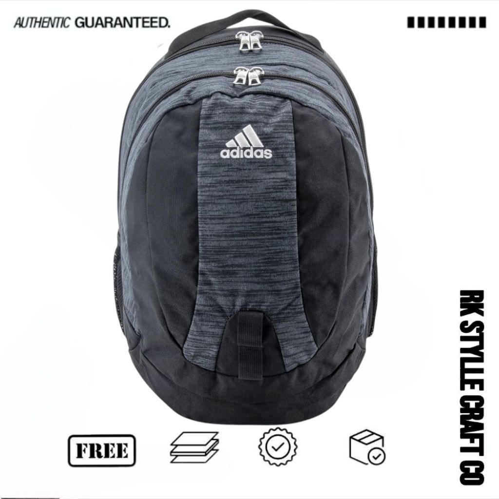 Tas Ransel Pria - Tas Adidas React Journal Backpack Heather Grey - Black 100%Original