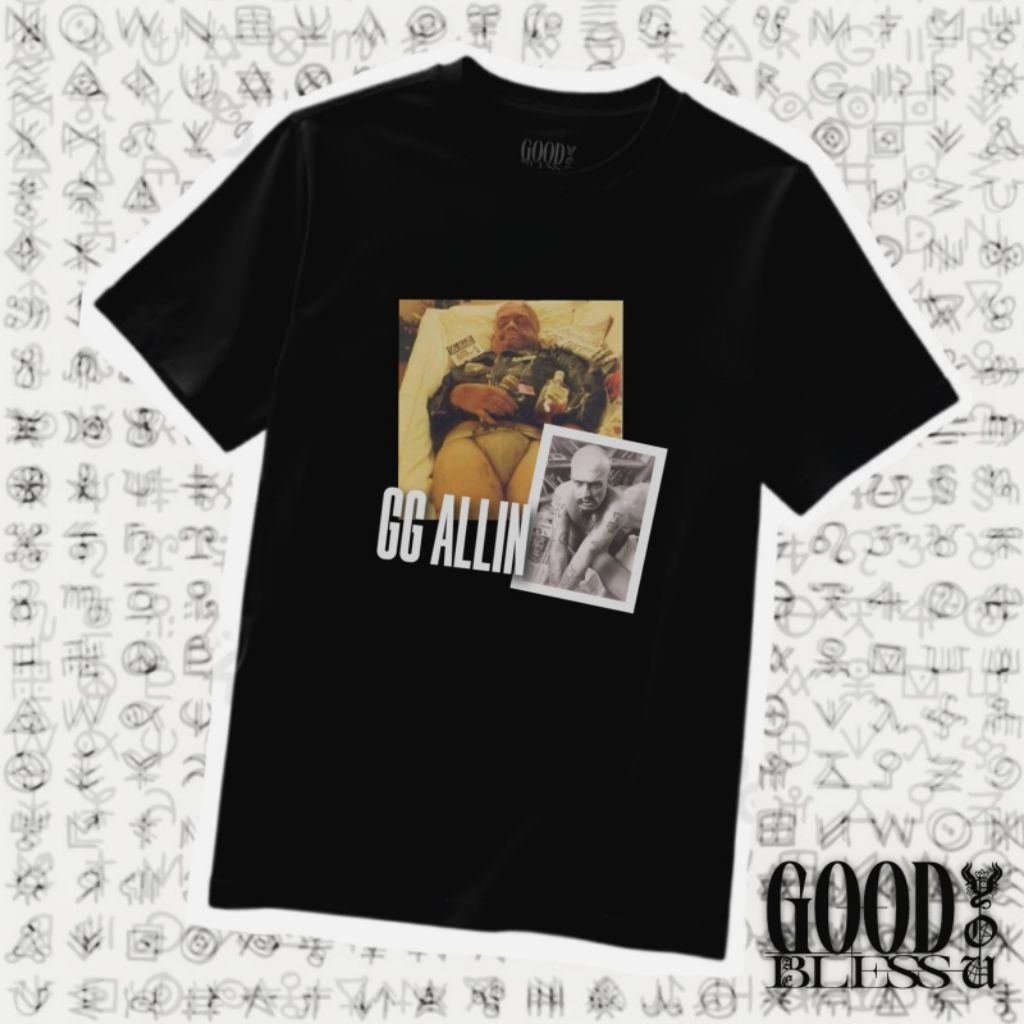 GG Allin Tshirt - #GGA01 (Hitam)