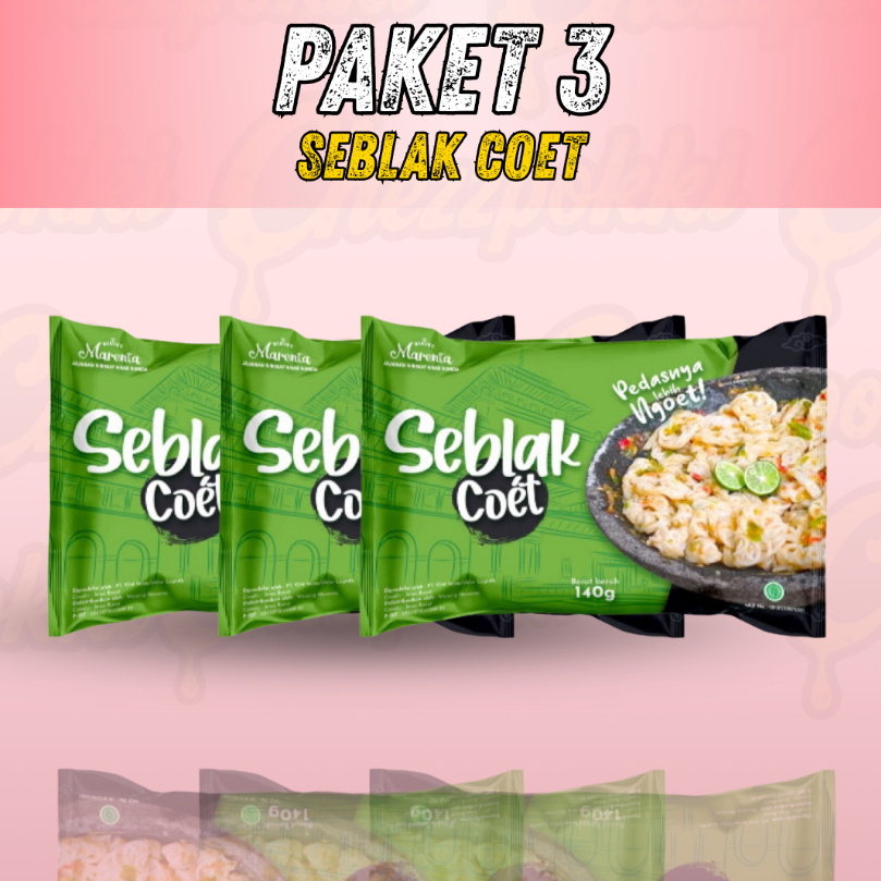 

Joyjan x Marenta PAKET 3PCS SEBLAK COET Cobek Cocol Pedas Viral Instan Kerupuk Mawar