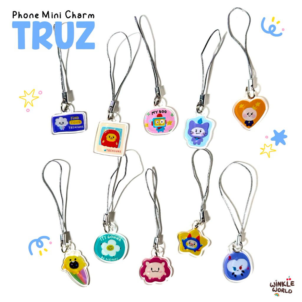 Mini Phone Charm Treasure / Phone Mini Charm Zoo Treasure Truz / Gantungan Tali HP Treasure / Freebi