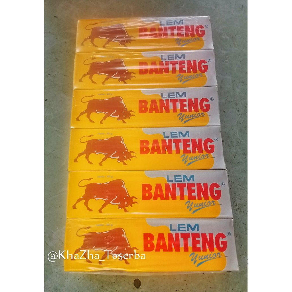 

Lem banteng 40 gr per pak isi 12 pcs