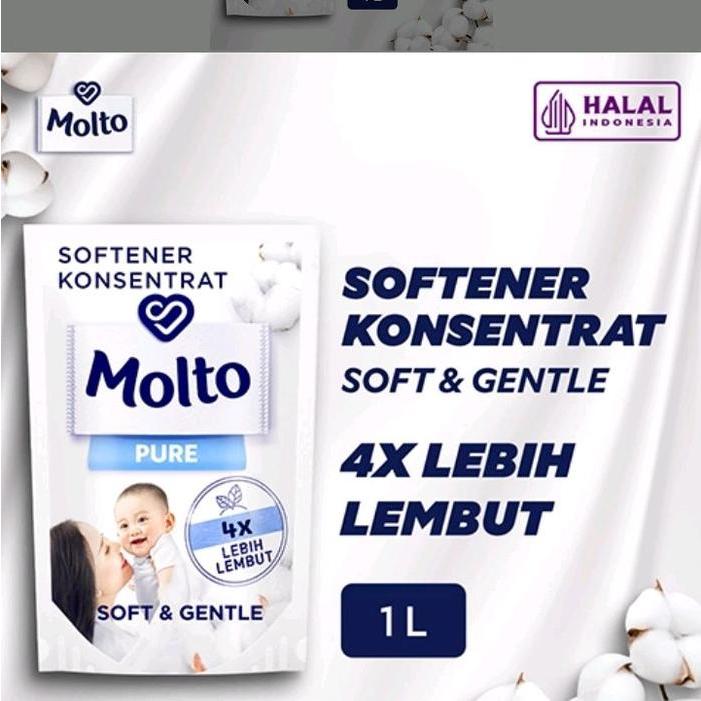 Molto Pure 1 liter molto pewangi dan pelembut pakaian pure 1 liter