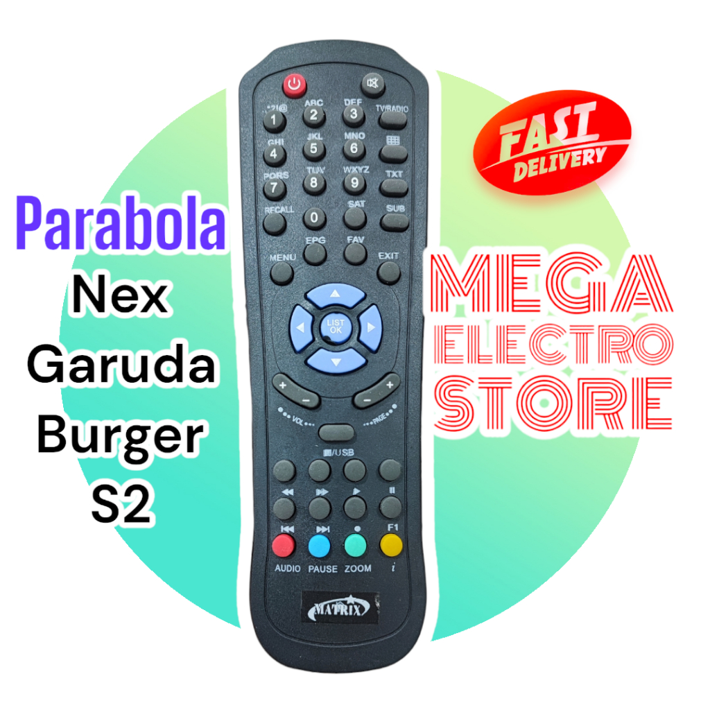 REMOTE SET TOP BOX Parabola Matrix Garuda Multi