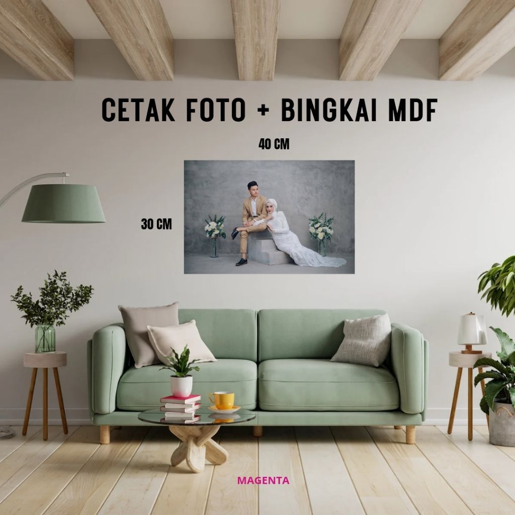 CETAK FOTO MDF UKURAN 30X40 CM / CETAK FOTO / FOTO MDF