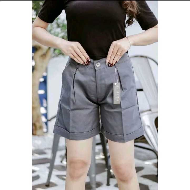 HOT PANTS Saku Tempel Korean style mini short Jumbo Celana Pendek Wanita Terbaru / Hot pants