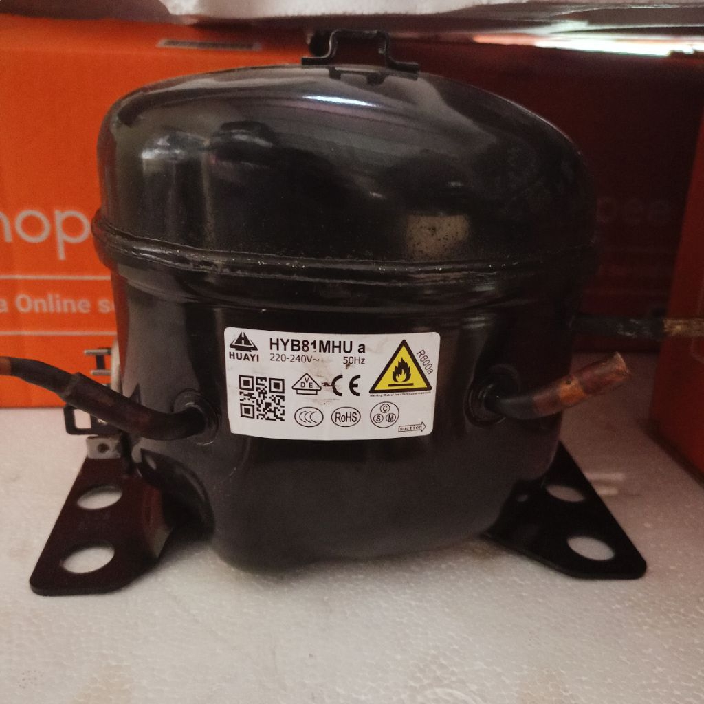[SECOND] Kompresor Kulkas 2 Pintu Uk 1/6 pk - HYB81MHU R600