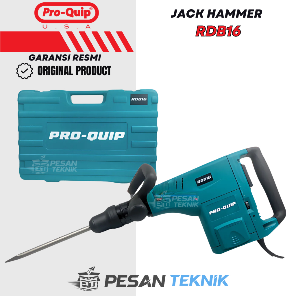 Mesin Bobok Beton Jack Hammer Demolition Hammer 10KG 25 Joule 1500Watt PROQUIP RDB16