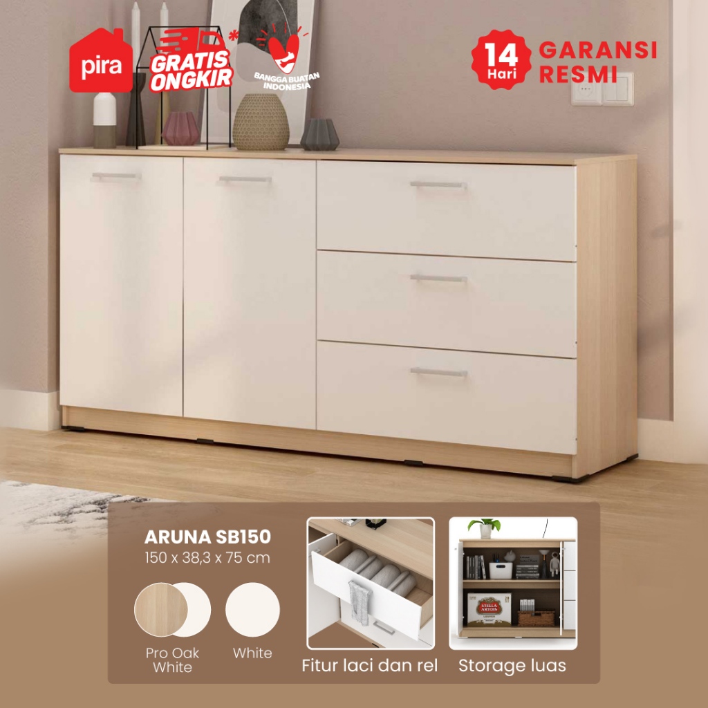 PIRA METROPOLIS OX -  ARUNA SB150 Bufet / Rak Dapur / Kitchen Set Bawah Dapur / Lemari Dapur