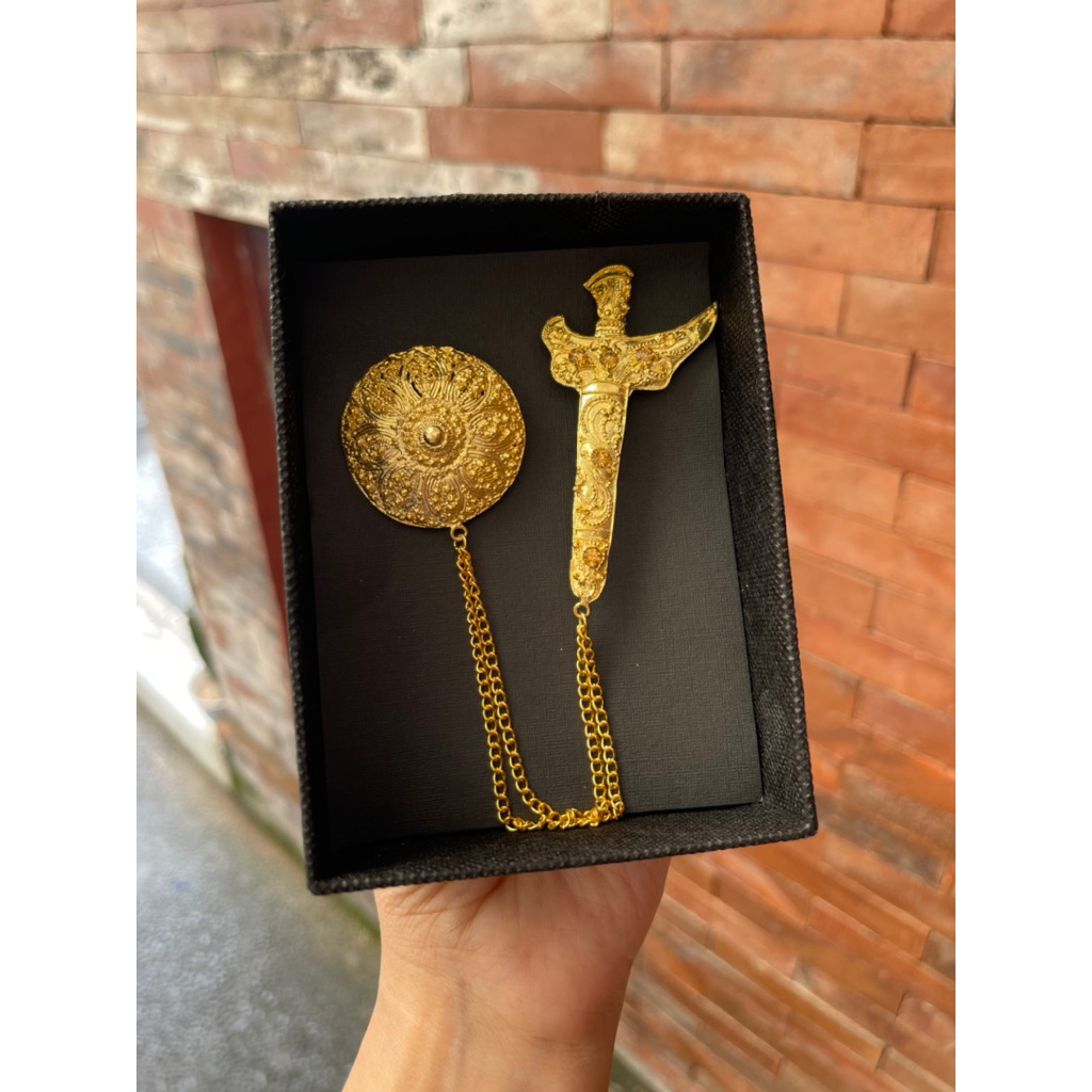 BROS ALPAKA KERIS TAMENG POLOS