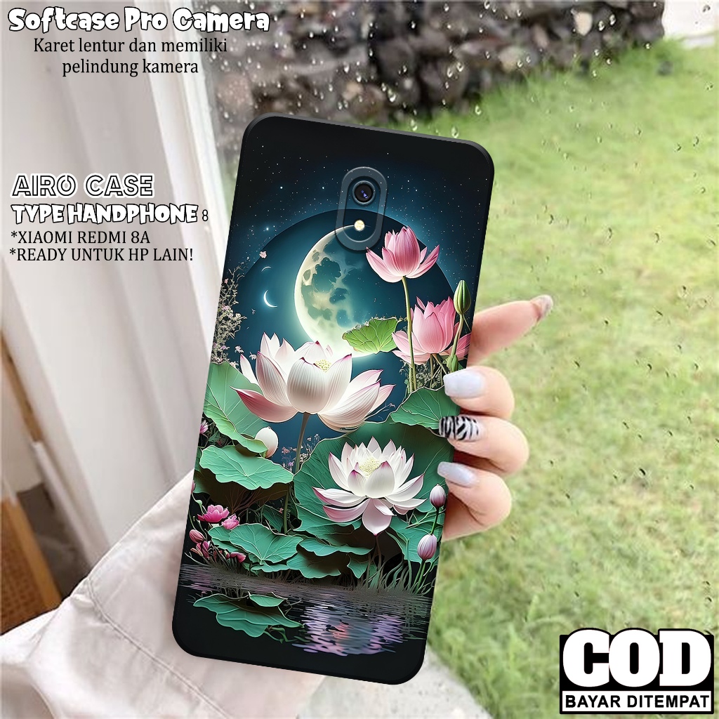 Case Xiaomi Redmi 8A - Softcase Xiaomi Redmi 8A - Fashion Case BUNGA - Casing Xiaomi Redmi 8A - Soft