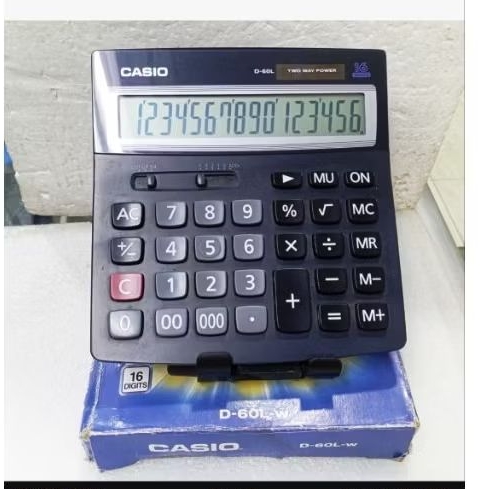 Kalkulator Casio/Calculator CASIO D-60/Premium Calculator CASIO/16 Digit/Original by Casio