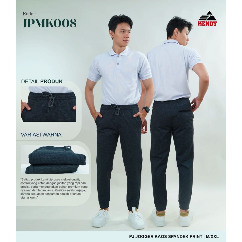 CELANA PANJANG JOGER -CELANA PANJANG BAHAN KAOS-CELANA JOGER KENDY
