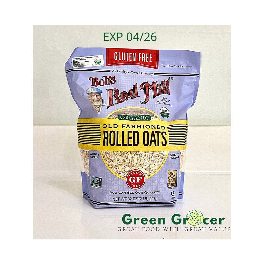 

BOB 'S RED MILL Organic Old Fashion Rolled Oats 907GR / GLUTEN FREE