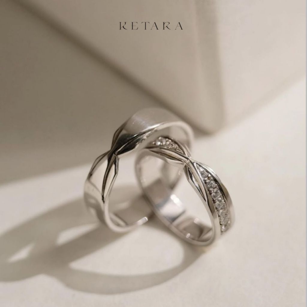 Cincin Kawin Tunangan Cincin Tunangan Cincin Couple Platinum dan Gold