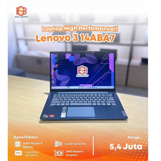 Lenovo Ideapad 3 14ABA7 AMD Ryzen 5 5625U