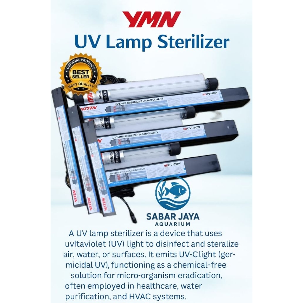 Lampu Uv Aquarium dan kolam 20,30,40watt