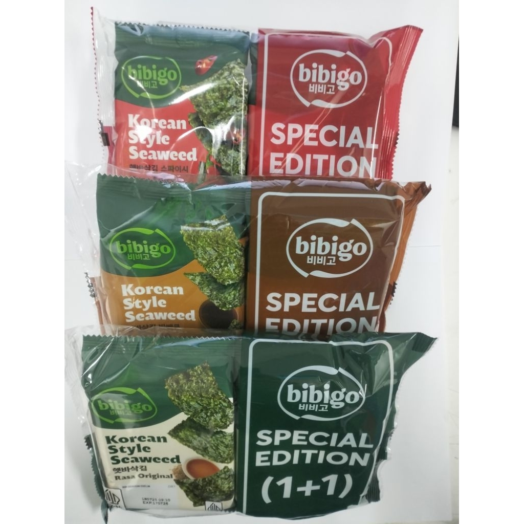 

Rumput Laut - Bibigo Style Seaweed all varian 2x4gr