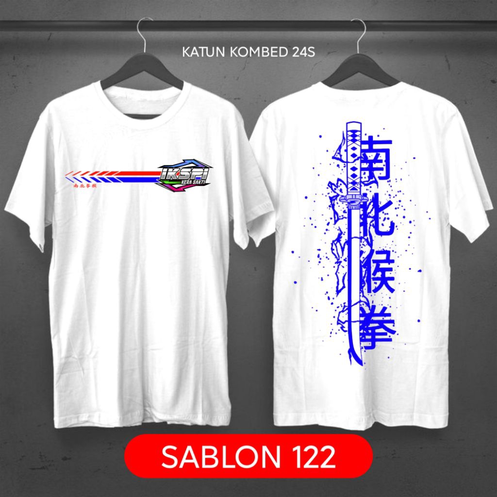 Kaos iks.pi kera sakti . Kaos sablon 122. kaos distro katun 24s iks.pi kera sakti