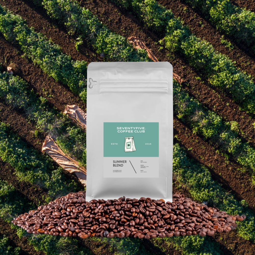 

BIJI KOPI BUBUK KOPI 70% ARABICA 30% ROBUSTA SUMMER BLEND - 250 GRAM - Arabika Robusta Summer Blend