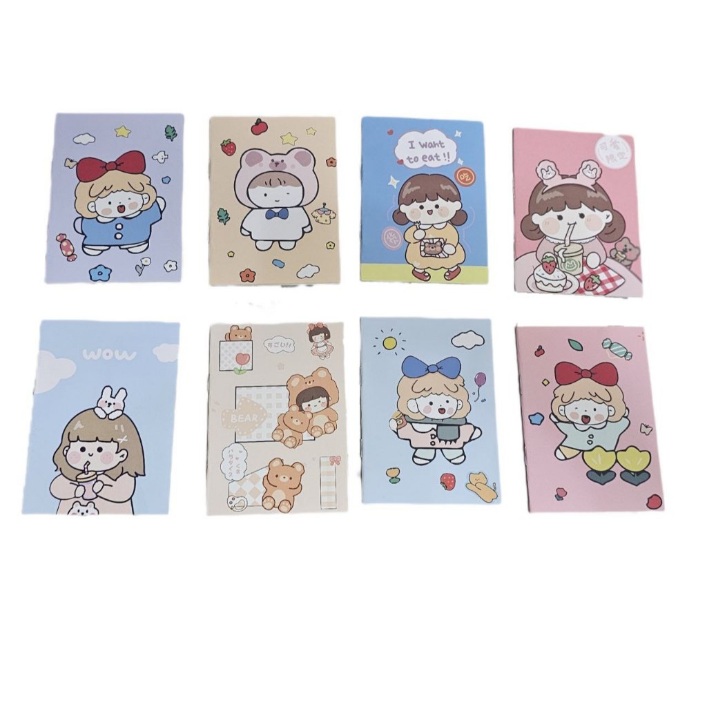 

buku catatan mini berbagai macam motif lucu anak perempuan (random)