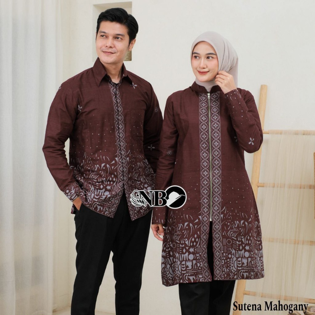 Couple Batik Jumbo - Kemeja Batik Couple Lengan Pendek - Dress Jumbo - Dress Batik - Dress Couple - 