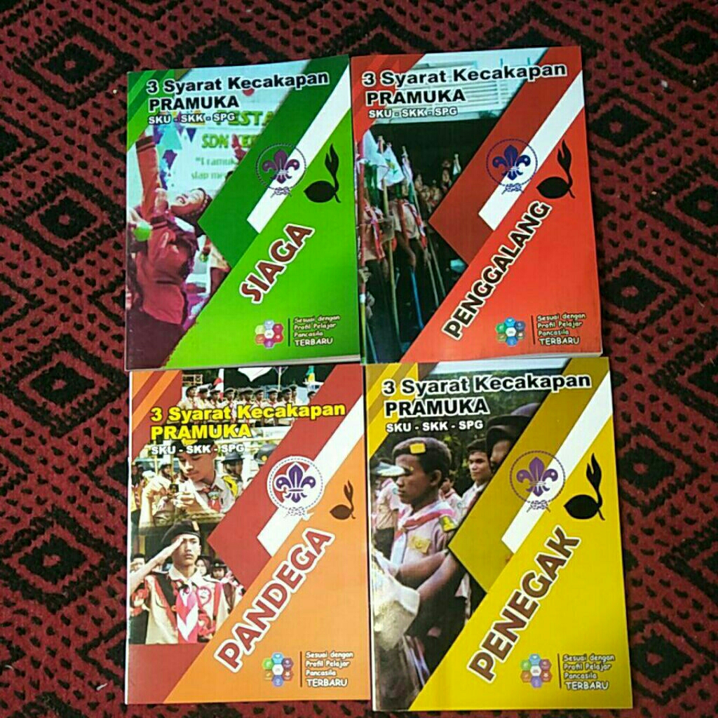Buku pramuka SKU-SKK-SPG,3 IN 1,per 1pcs(siaga,galang,tegak dan pandega)